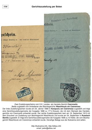 BUKOWINA – Blatt 114