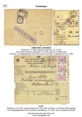 BUKOWINA – Blatt 115