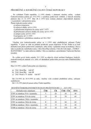 SPECIALIZOVANÝ KATALOG CELIN ČESKÉ REPUBLIKY 1993-2014 – list 3