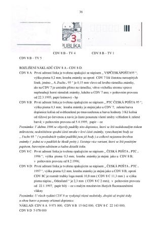 CZECH REPUBLIC - SPECIALISED CATALOGUE OF POSTAL STATIONERY 1993-2014 – sheet 36