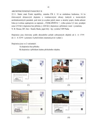 CZECH REPUBLIC - SPECIALISED CATALOGUE OF POSTAL STATIONERY 1993-2014 – sheet 41