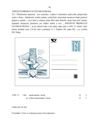 CZECH REPUBLIC - SPECIALISED CATALOGUE OF POSTAL STATIONERY 1993-2014 – sheet 48