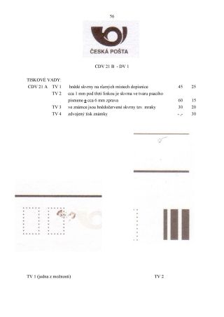 CZECH REPUBLIC - SPECIALISED CATALOGUE OF POSTAL STATIONERY 1993-2014 – sheet 56