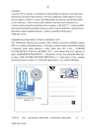 CZECH REPUBLIC - SPECIALISED CATALOGUE OF POSTAL STATIONERY 1993-2014 – sheet 60