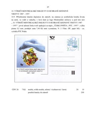 CZECH REPUBLIC - SPECIALISED CATALOGUE OF POSTAL STATIONERY 1993-2014 – sheet 65