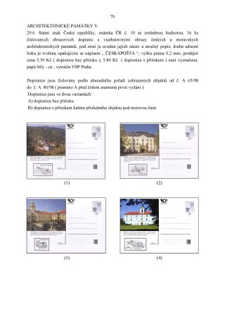 CZECH REPUBLIC - SPECIALISED CATALOGUE OF POSTAL STATIONERY 1993-2014 – sheet 76