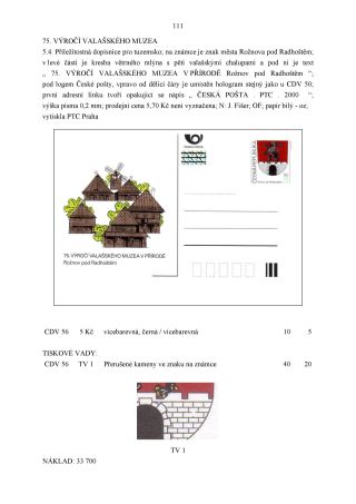 CZECH REPUBLIC - SPECIALISED CATALOGUE OF POSTAL STATIONERY 1993-2014 – sheet 111