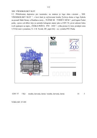 CZECH REPUBLIC - SPECIALISED CATALOGUE OF POSTAL STATIONERY 1993-2014 – sheet 112