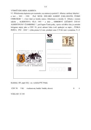 CZECH REPUBLIC - SPECIALISED CATALOGUE OF POSTAL STATIONERY 1993-2014 – sheet 113