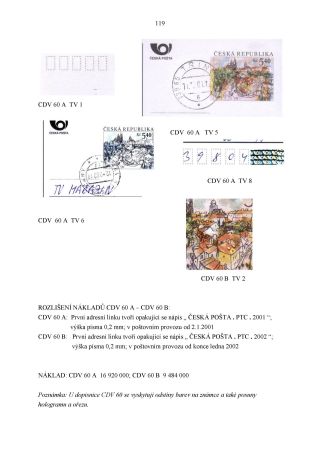 CZECH REPUBLIC - SPECIALISED CATALOGUE OF POSTAL STATIONERY 1993-2014 – sheet 119