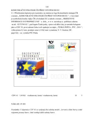 CZECH REPUBLIC - SPECIALISED CATALOGUE OF POSTAL STATIONERY 1993-2014 – sheet 120