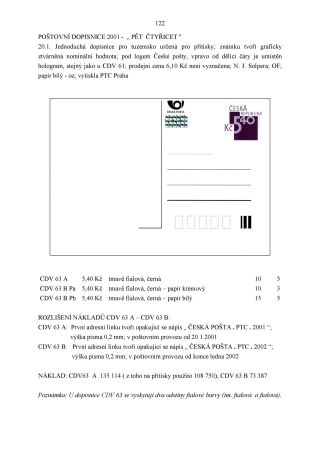 CZECH REPUBLIC - SPECIALISED CATALOGUE OF POSTAL STATIONERY 1993-2014 – sheet 122