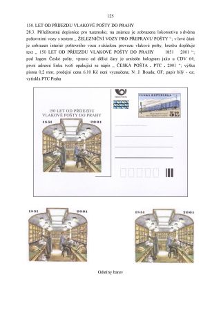 CZECH REPUBLIC - SPECIALISED CATALOGUE OF POSTAL STATIONERY 1993-2014 – sheet 125