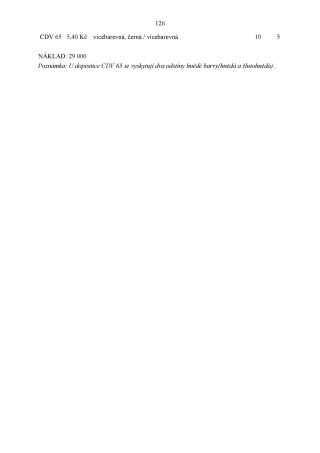 CZECH REPUBLIC - SPECIALISED CATALOGUE OF POSTAL STATIONERY 1993-2014 – sheet 126