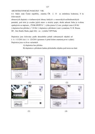 CZECH REPUBLIC - SPECIALISED CATALOGUE OF POSTAL STATIONERY 1993-2014 – sheet 127