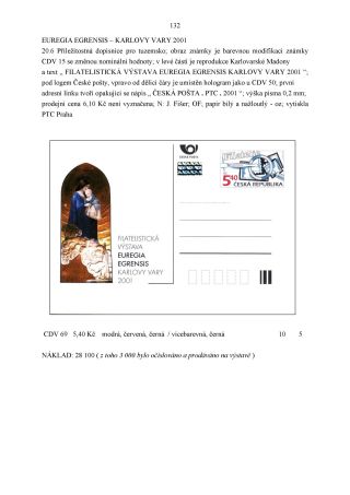 CZECH REPUBLIC - SPECIALISED CATALOGUE OF POSTAL STATIONERY 1993-2014 – sheet 132