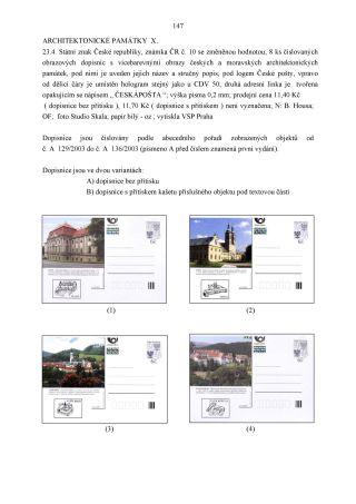 CZECH REPUBLIC - SPECIALISED CATALOGUE OF POSTAL STATIONERY 1993-2014 – sheet 147
