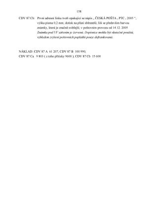 CZECH REPUBLIC - SPECIALISED CATALOGUE OF POSTAL STATIONERY 1993-2014 – sheet 158