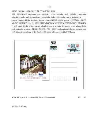 CZECH REPUBLIC - SPECIALISED CATALOGUE OF POSTAL STATIONERY 1993-2014 – sheet 159