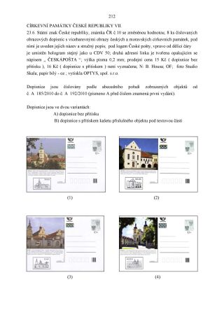 CZECH REPUBLIC - SPECIALISED CATALOGUE OF POSTAL STATIONERY 1993-2014 – sheet 212