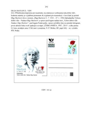 CZECH REPUBLIC - SPECIALISED CATALOGUE OF POSTAL STATIONERY 1993-2014 – sheet 252