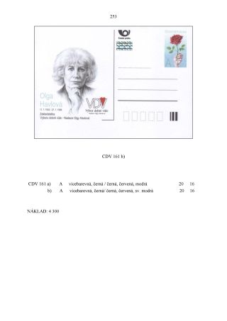 CZECH REPUBLIC - SPECIALISED CATALOGUE OF POSTAL STATIONERY 1993-2014 – sheet 253