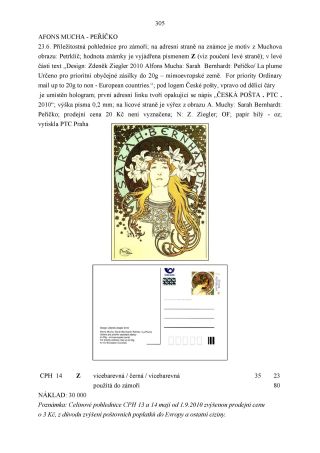 CZECH REPUBLIC - SPECIALISED CATALOGUE OF POSTAL STATIONERY 1993-2014 – sheet 305