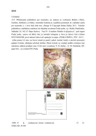 CZECH REPUBLIC - SPECIALISED CATALOGUE OF POSTAL STATIONERY 1993-2014 – sheet 306