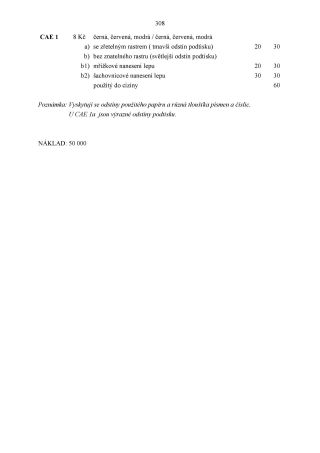 CZECH REPUBLIC - SPECIALISED CATALOGUE OF POSTAL STATIONERY 1993-2014 – sheet 308