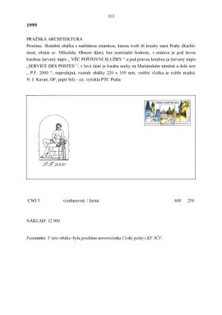 CZECH REPUBLIC - SPECIALISED CATALOGUE OF POSTAL STATIONERY 1993-2014 – sheet 313