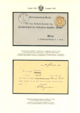 AUSTRIAN STATIONERY CARDS "TWO-HEADED EAGLE" ISSUE 1883, 1884, 1888 and 1890 – sheet 11