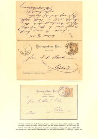 RAKOUSKÉ DOPISNICE "DVOUHLAVÁ ORLICE" VYDÁNÍ 1883, 1884, 1888 a 1890 – list 145