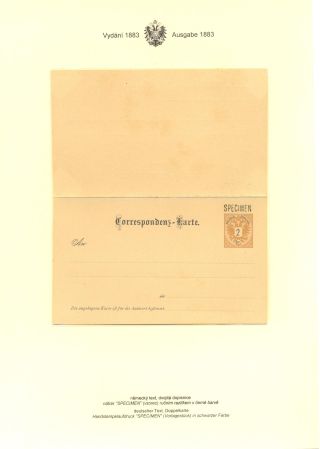 RAKOUSKÉ DOPISNICE "DVOUHLAVÁ ORLICE" VYDÁNÍ 1883, 1884, 1888 a 1890 – list 148