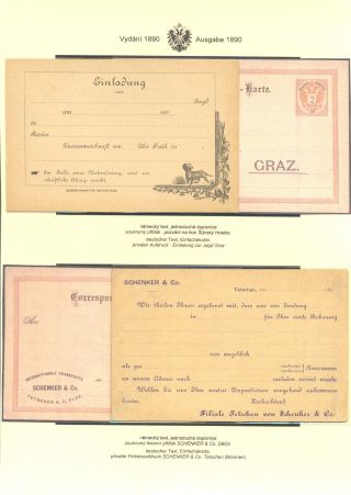 RAKOUSKÉ DOPISNICE "DVOUHLAVÁ ORLICE" VYDÁNÍ 1883, 1884, 1888 a 1890 – list 162