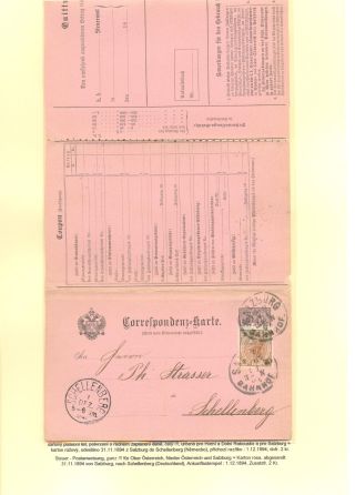 RAKOUSKÉ DOPISNICE "DVOUHLAVÁ ORLICE" VYDÁNÍ 1883, 1884, 1888 a 1890 – list 208