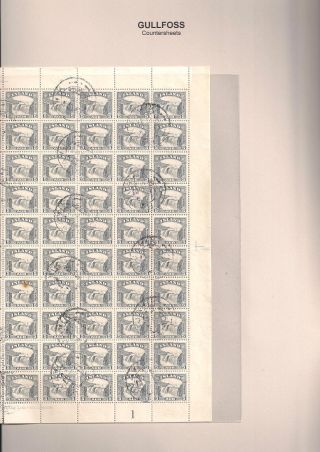 THE "GULLFOSS" POSTAGE STAMPS – sheet 7