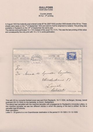 THE "GULLFOSS" POSTAGE STAMPS – sheet 22