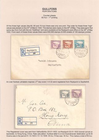THE "GULLFOSS" POSTAGE STAMPS – sheet 23