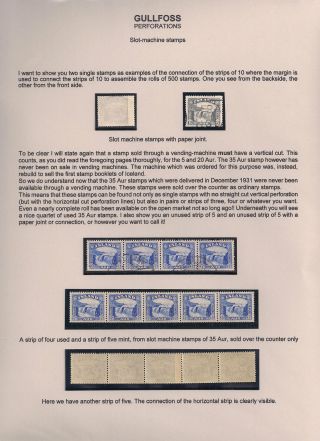 THE "GULLFOSS" POSTAGE STAMPS – sheet 27