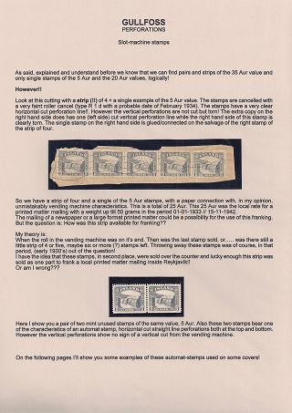 THE "GULLFOSS" POSTAGE STAMPS – sheet 28