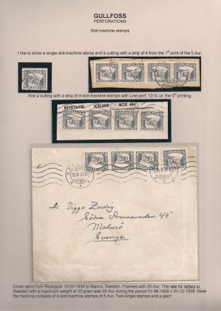 THE "GULLFOSS" POSTAGE STAMPS – sheet 29