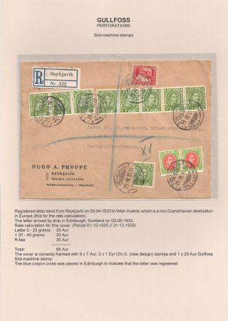 THE "GULLFOSS" POSTAGE STAMPS – sheet 30