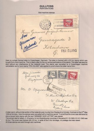 THE "GULLFOSS" POSTAGE STAMPS – sheet 32