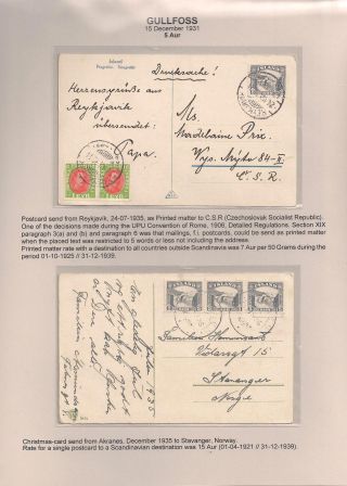 THE "GULLFOSS" POSTAGE STAMPS – sheet 37