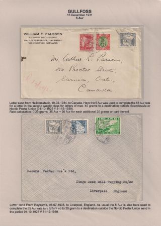 THE "GULLFOSS" POSTAGE STAMPS – sheet 38