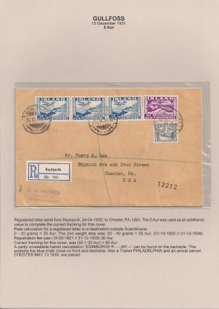 THE "GULLFOSS" POSTAGE STAMPS – sheet 39