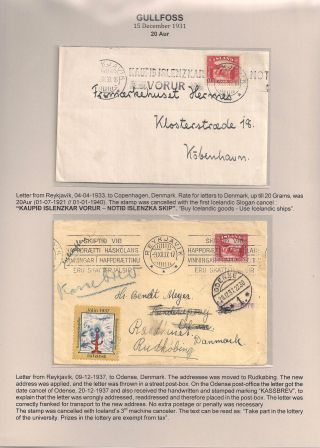 THE "GULLFOSS" POSTAGE STAMPS – sheet 44