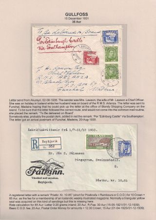 THE "GULLFOSS" POSTAGE STAMPS – sheet 54