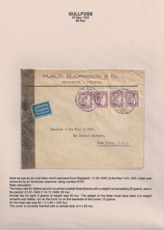 THE "GULLFOSS" POSTAGE STAMPS – sheet 57