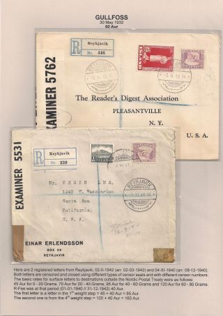 THE "GULLFOSS" POSTAGE STAMPS – sheet 58